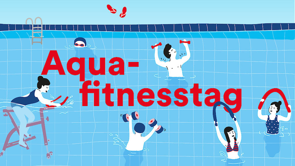 Veranstaltungsgrafik zur Veranstaltung "Aquafitnesstag" im Badehaus Benrath